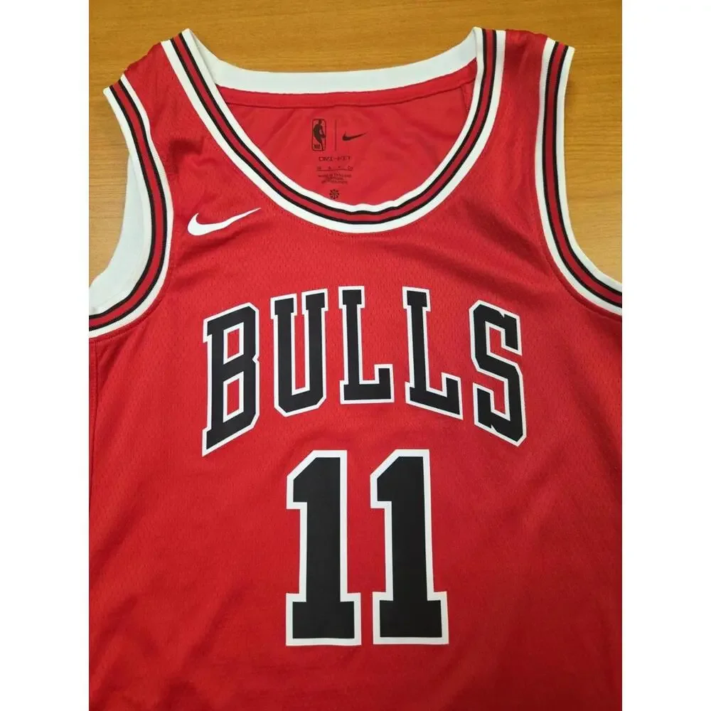 Nike DeMar DeRozan Chicago Bulls Red Icon Swingman Jersey Sz 40 100% Authentic - Picture 3 of 6